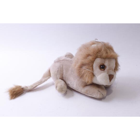 Hugfun, Plush Lion, Laying Down, Soft Toy, Hanging, Stuffed Animal, Wild Nature - Picture 1 of 4